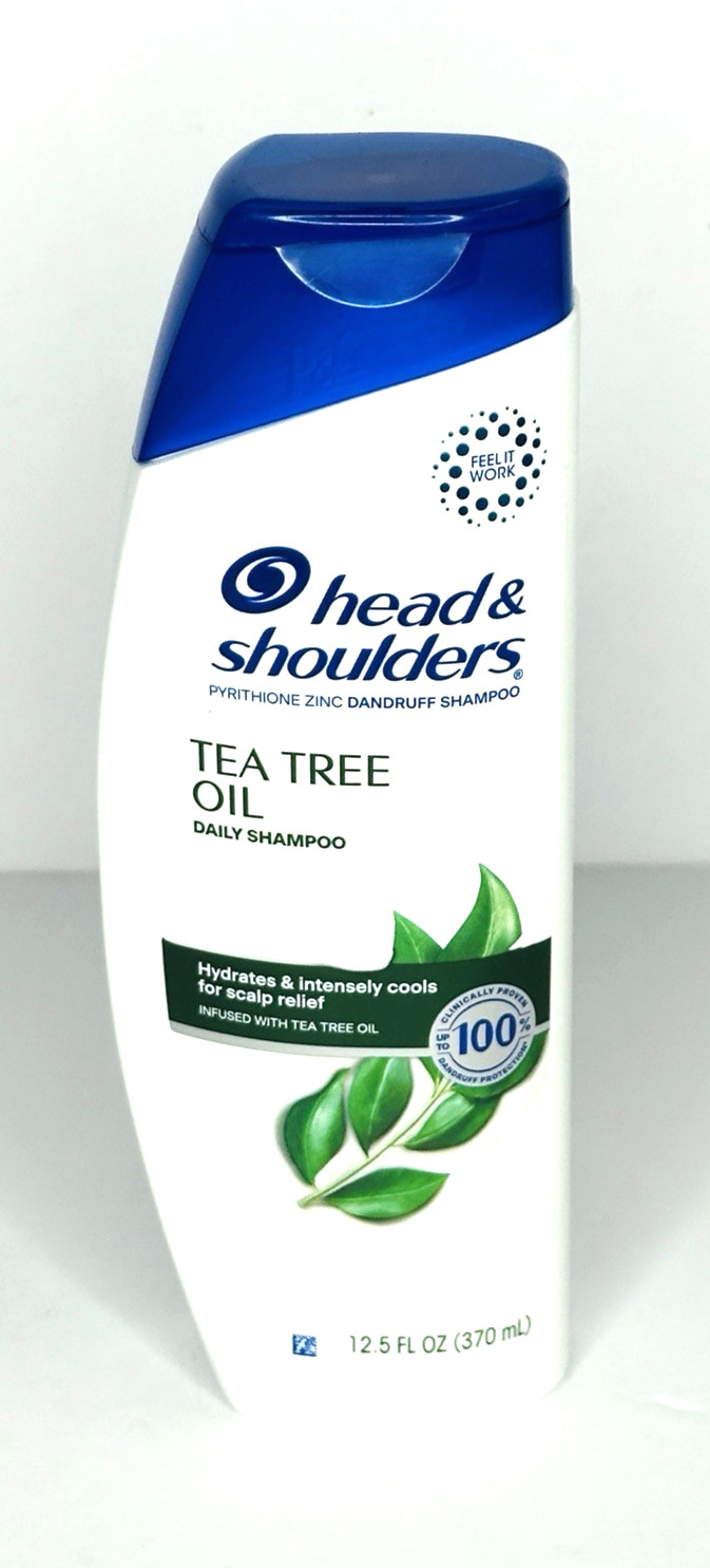 Head & Shoulders Tea Tree Oil Dandruff Shampoo 12.5oz Bottle Pyrithione Zinc NEW