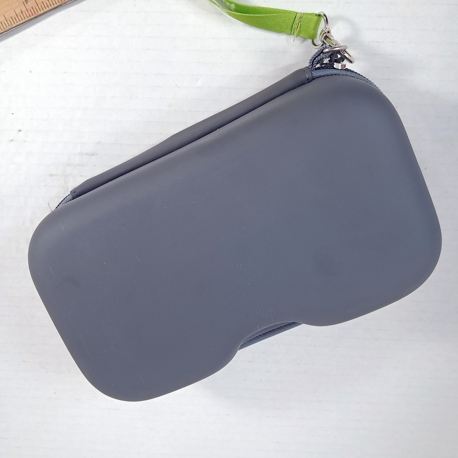 PHONAK Hearing Aid Clamshell Case Storage Travel bag grey gray zipper