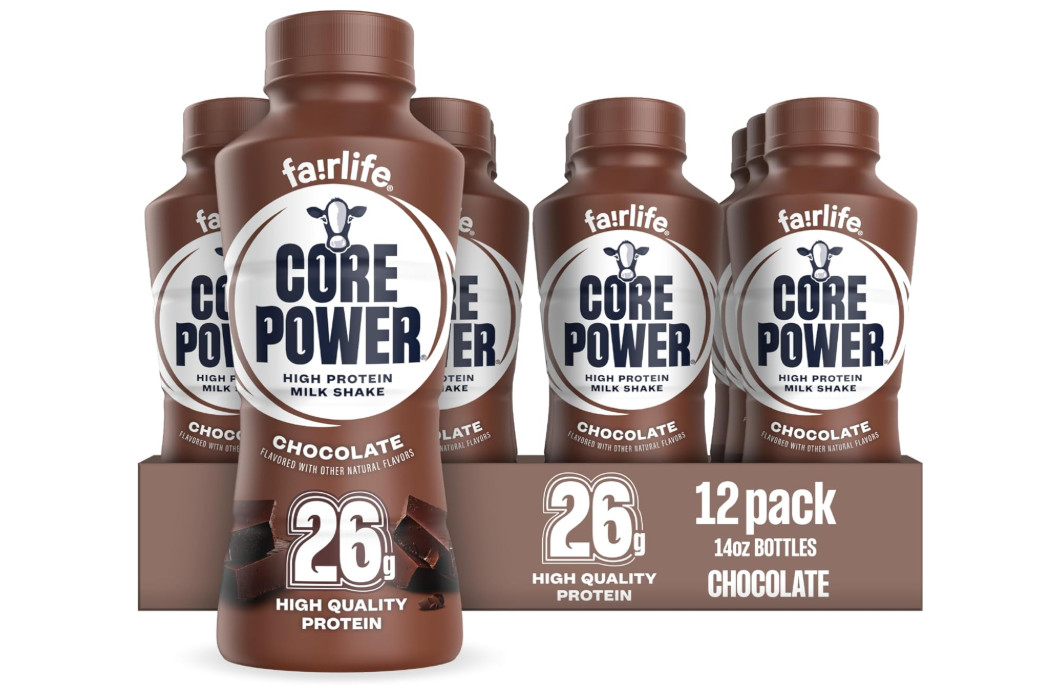 Core Power Protein Shake, Chocolate, 26g Protein, 14oz, 12-Pack