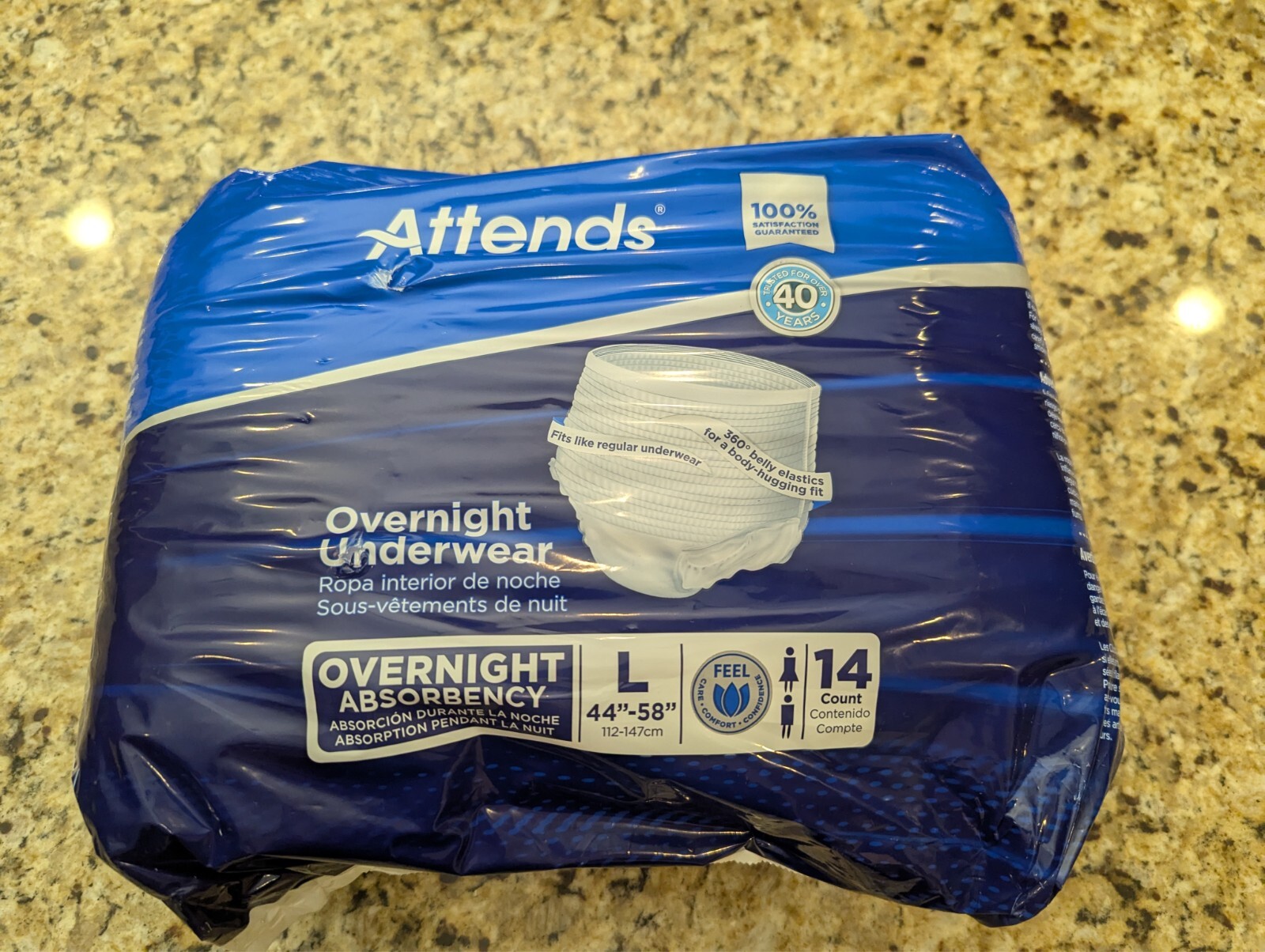 Attends Overnight Underwear Disposable Heavy size L 44″-58″ APPNT30 14 count