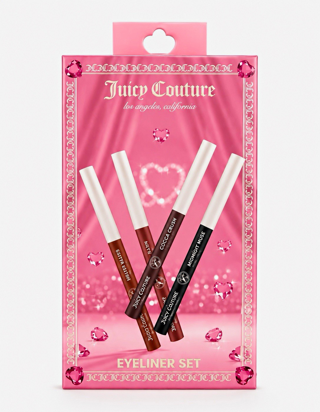 Juicy Couture 4 Pc Eyeliner Set Brown Black Waterproof New Sealed 0.036 oz