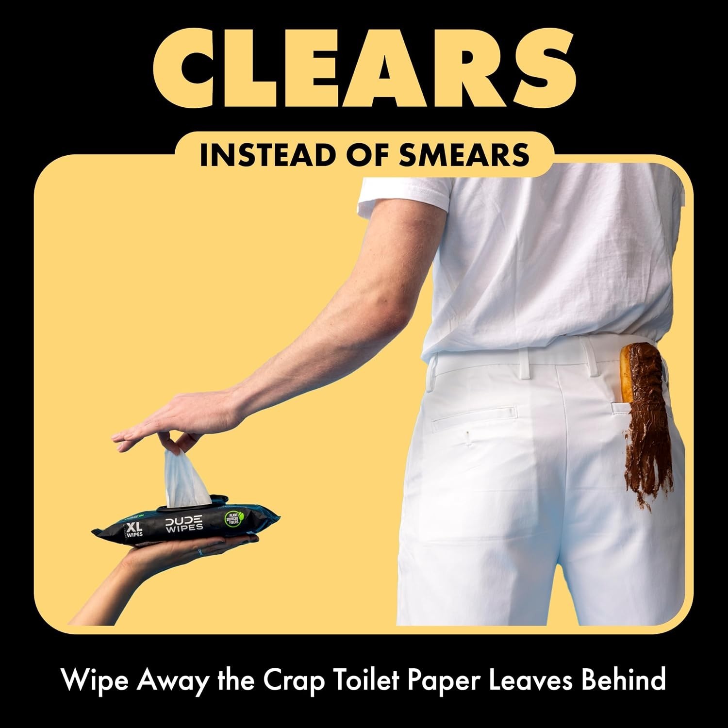 Shea Butter Flushable Wipes Extra-Large Adult Wet Wipes 6 Pack 288 Count
