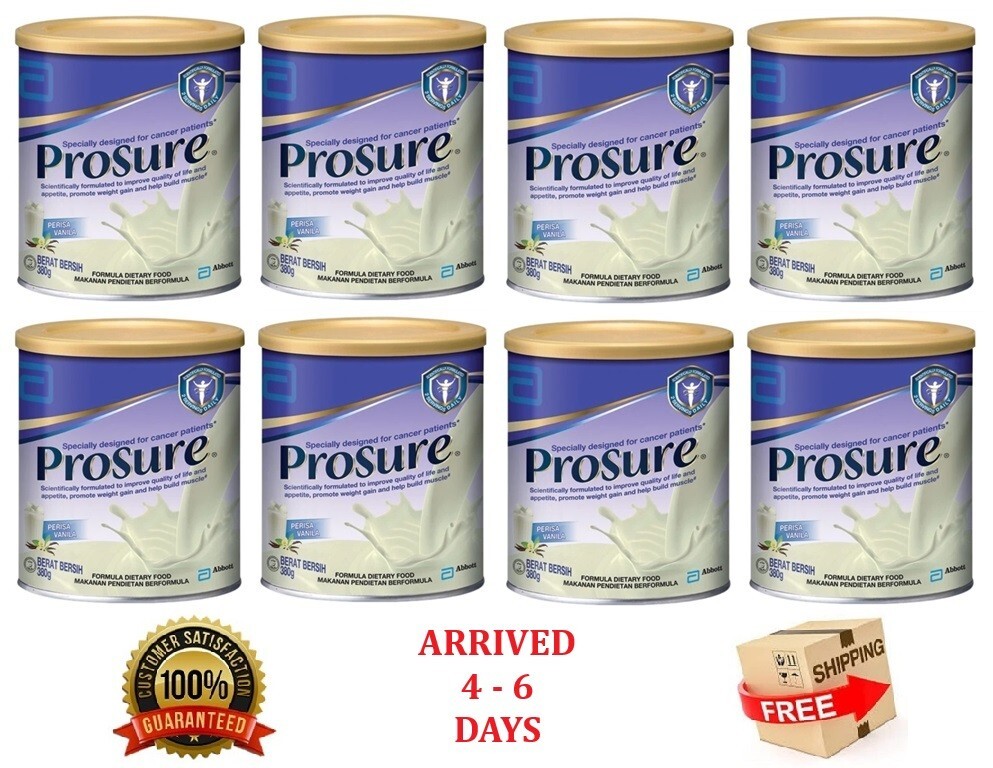 8x Abbott Pro Sure Milk Improve Appetite High Protein Prebiotic EPA 380g Vanilla