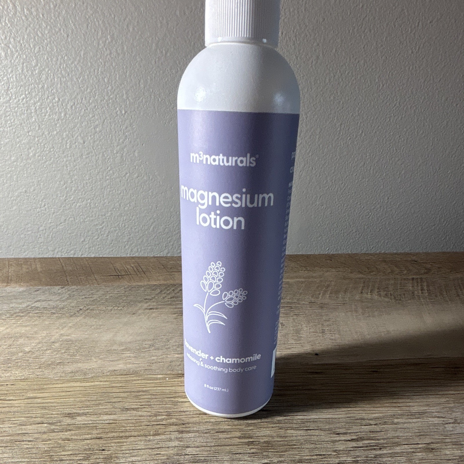 m3 naturals Lavender + Chamomile Magnesium Lotion Paraben-Free 8 fl oz