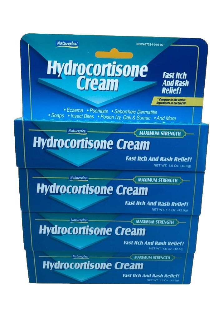 4 Thera Plus Maximum Strength Hydrocortisone Cream Anti-Itch Cream 1.5 oz Qship