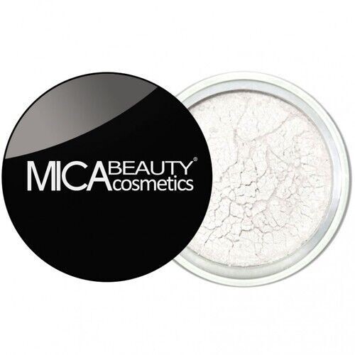 MICA BEAUTY Mineral Eye Shadow Glitter ZIRCON 70 White Metallic Full Sz 2.5g NeW