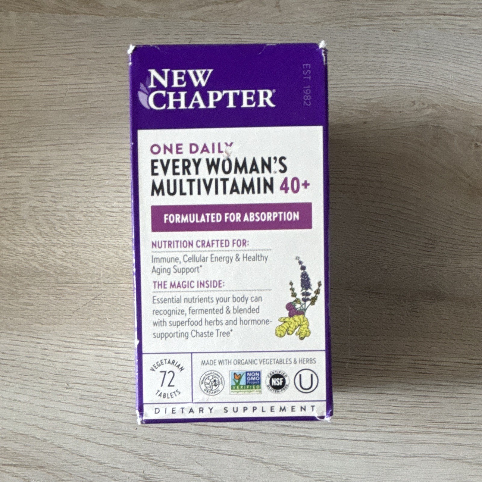 New Chapter Every Woman’s Multivitamin 40+ 72 Tablets EXP 7/2026