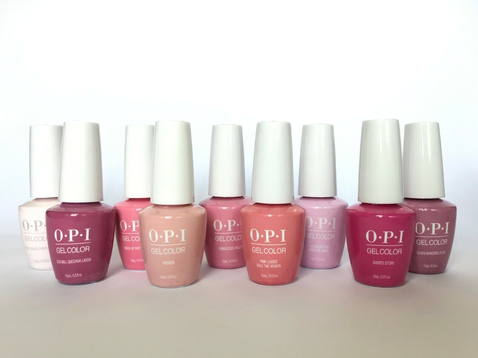 OPI GelColor 15ml/0.5 fl oz Gel Nail Polish Soak-Off Base Top Coat Choose Color