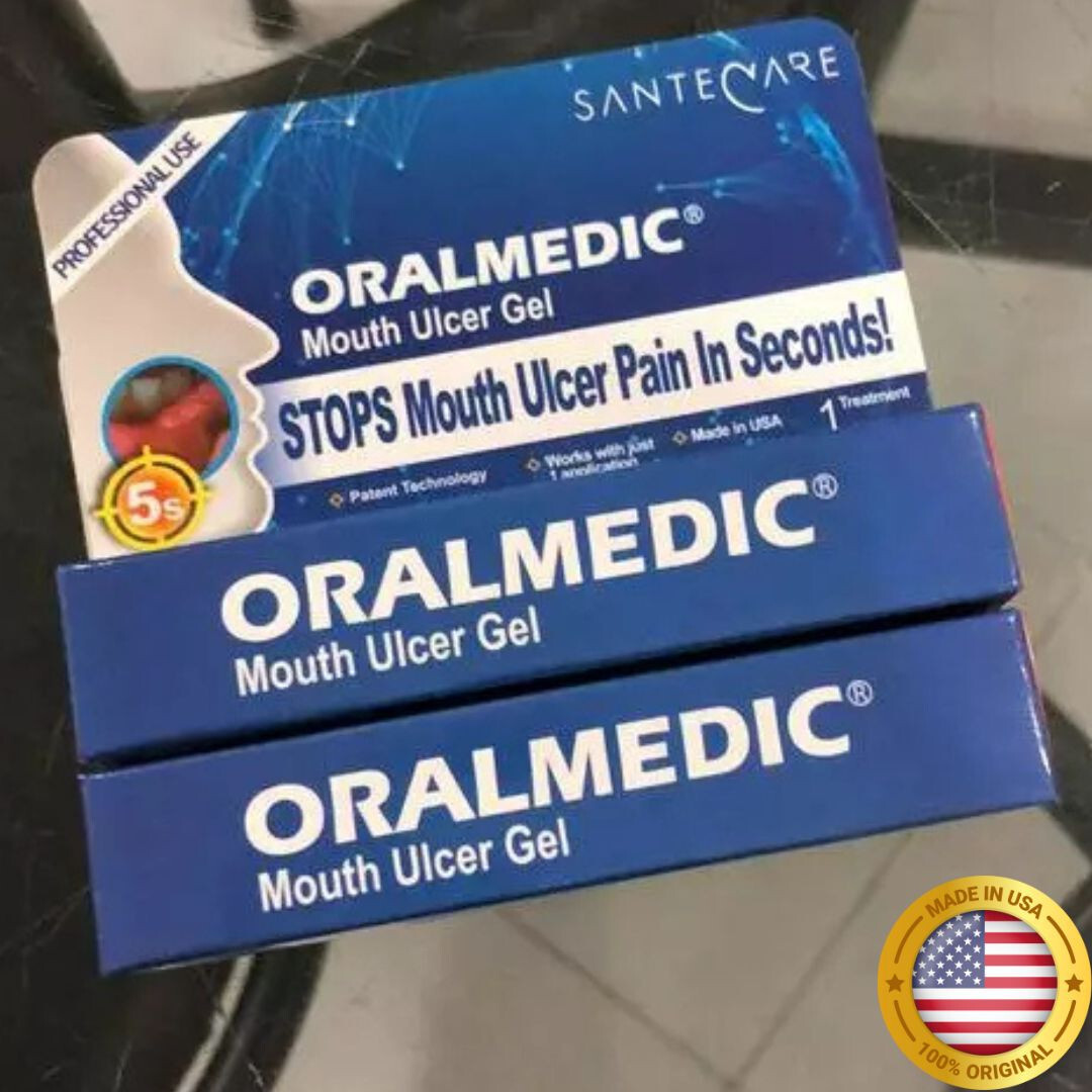 12x Oralmedic Mouth Ulcer Gel 1 Treatment Fast Pain Relief Made in USA