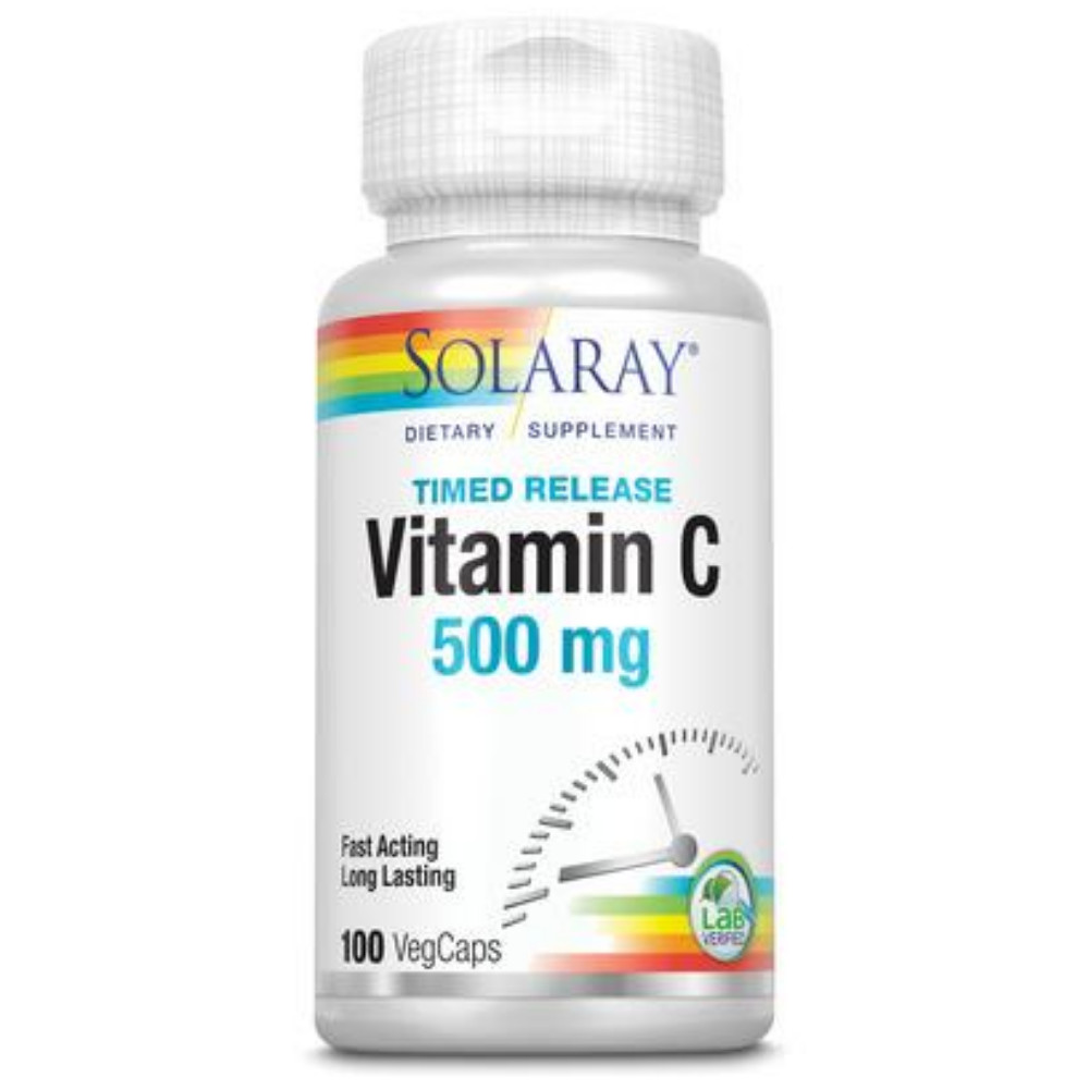 Solaray C w/ Rose Hips & Acerola Two-Stage, Timed-Release | 100ct