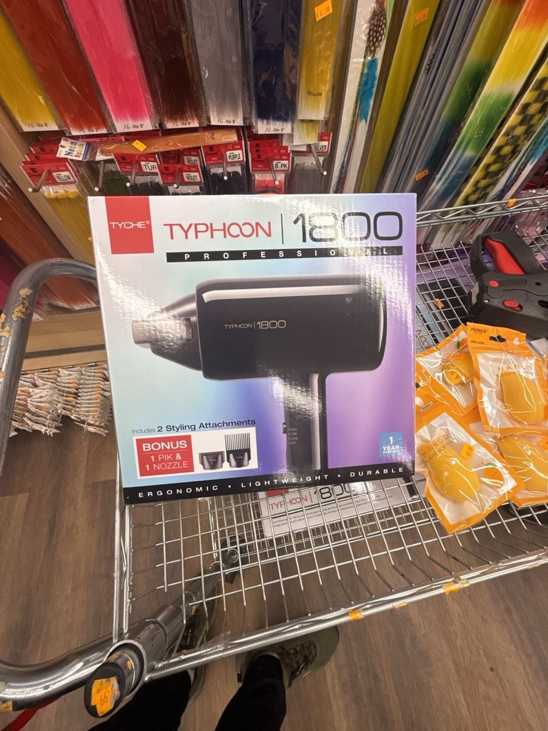 Tyche Typhoon 1800 Professional Grade Hair Dryer with Styling Attachments