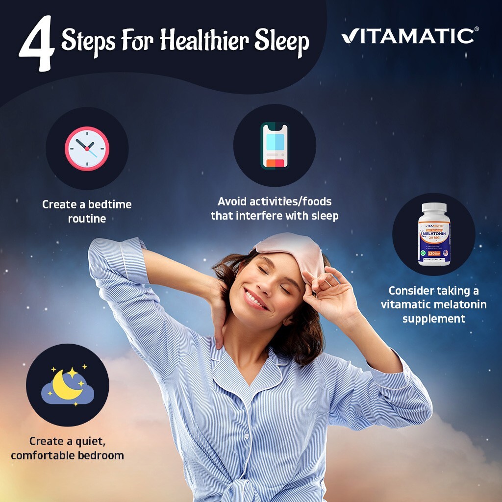 Vitamatic Melatonin 20 mg Fast Dissolve 120 Tablets – Natural Berry Flavor