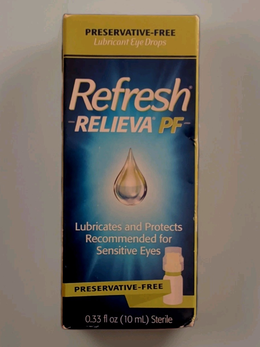 REFRESH Relieva Lubricant Eye Drops 10 ml 0.33oz Exp 6/2026