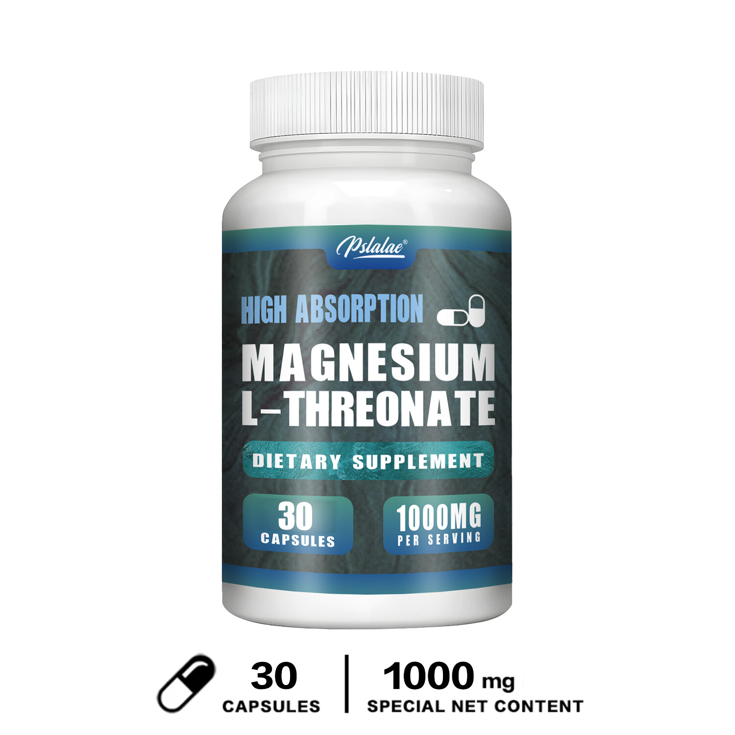Magnesium L-Threonate 1000mg – Memory & Focus Support, Brain Health & Sleep