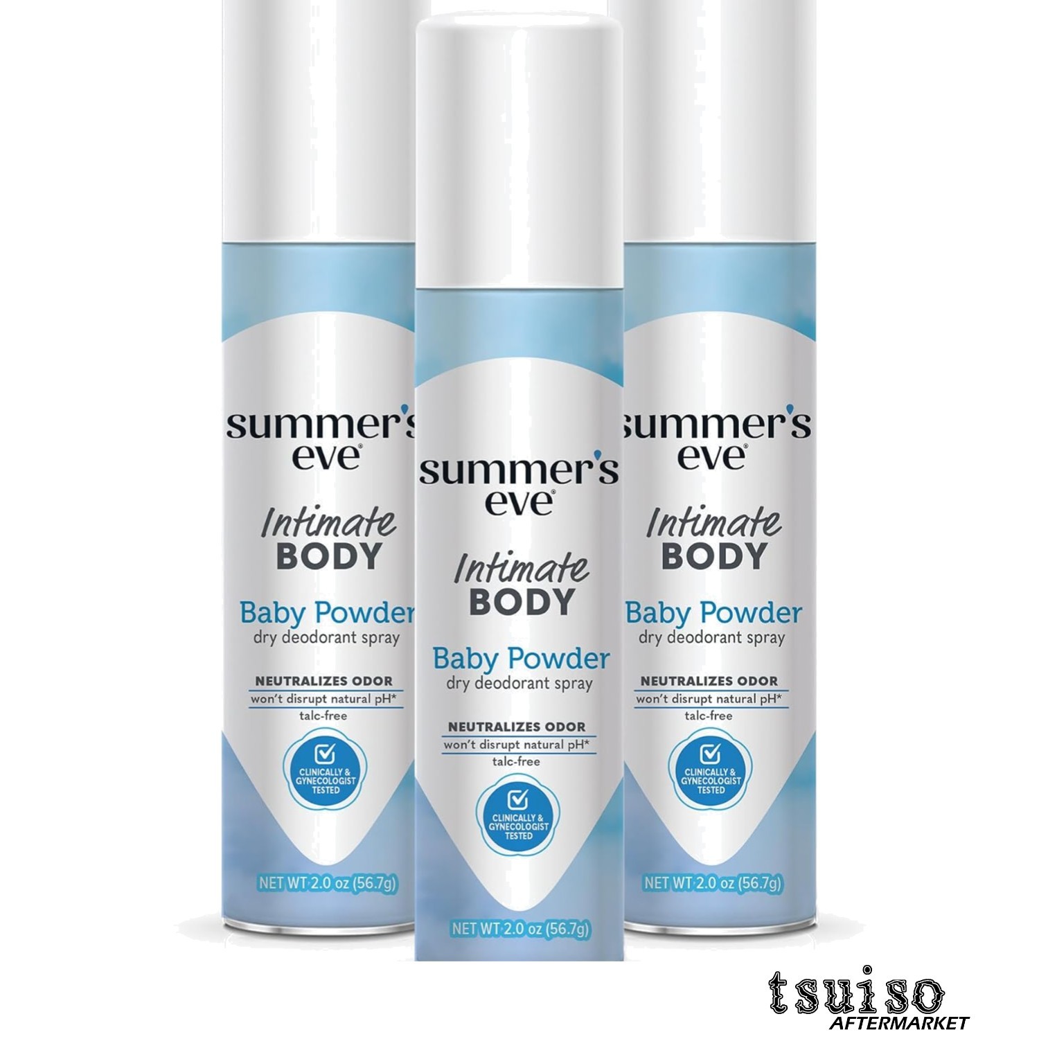 Summer’s Eve Talc-Free Baby Powder Feminine Spray – 3 Pack, For Daily Freshness