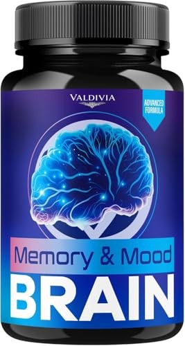 Memory Mood Brain Support Supplement Capsules Nootropic Daily 1 Pack 60Ct