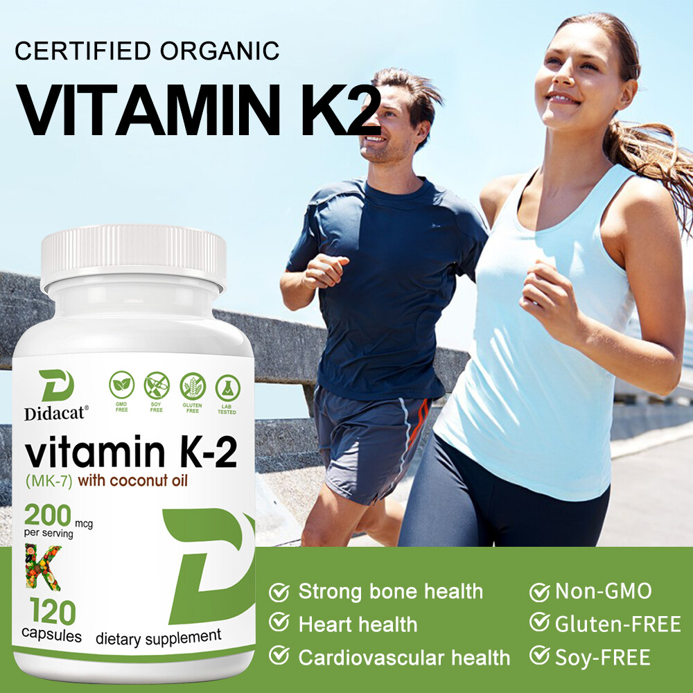 Vitamin K2 (MK-7) 200mcg,Bone, Joint, & Immune Support,Cardiovascular Health