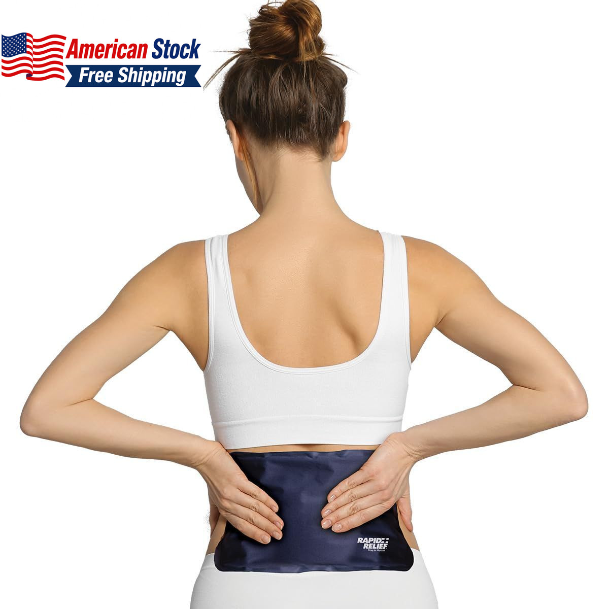 Rapid Relief Reusable Hot & Cold Ice Pack Large 8×12 FROM USA