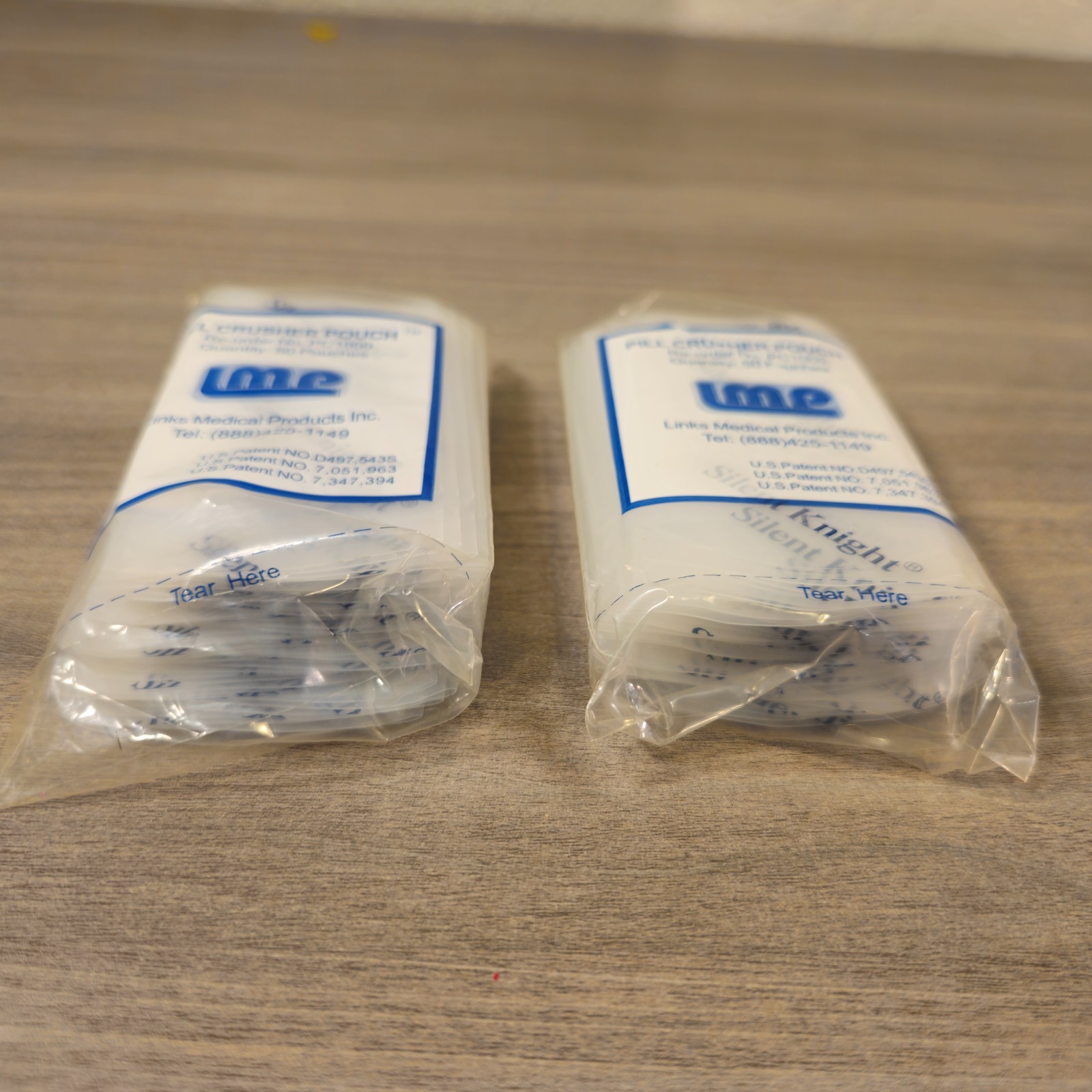 LMP 100 pcs Pill Crusher Pouch (2pks of 50) for Silent Knight New