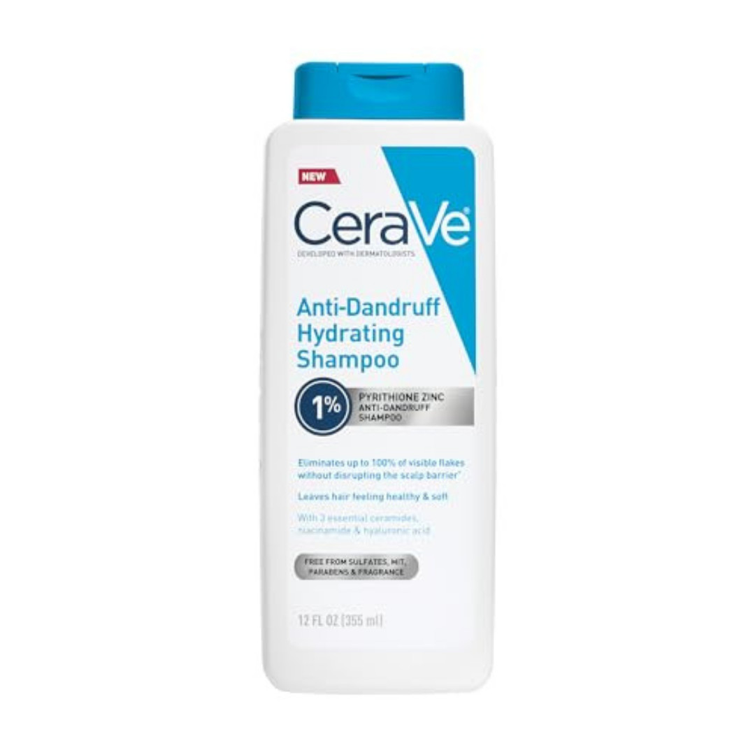 Cerave Hydrating anti Dandruff Shampoo, 1% Pyrithione Zinc Dandruff Treatment