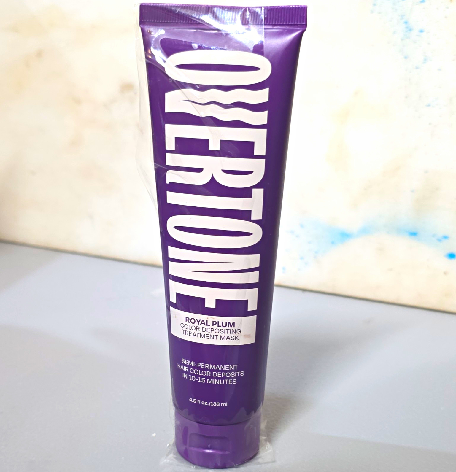 Overtone Royal Plum Semi-Permanent Hair Dye Mask Vegan Ammonia-Free 4.5 oz