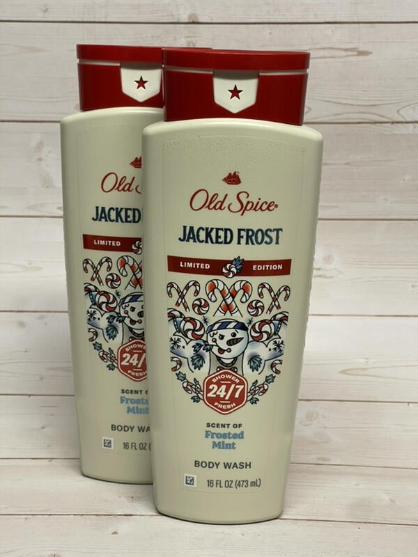 Old Spice Men’s Frosted Mint Jack Frost Body Wash 16oz x2