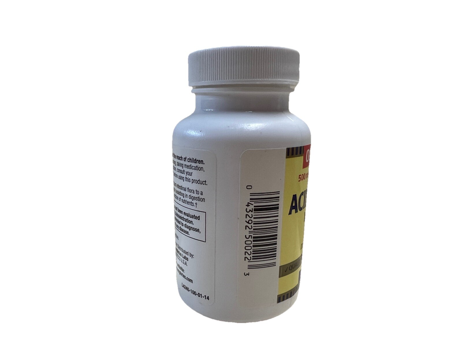 Optimum Acidophilus Lactobacilli Capsules, 100ct ~NEW & SEALED~ Exp 07/2025