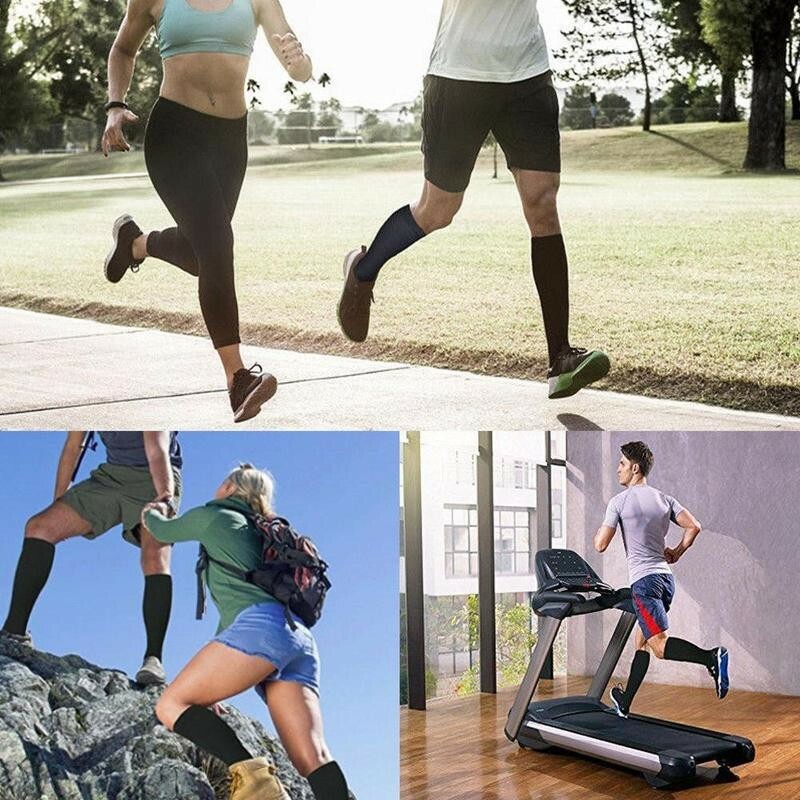 3 Pares Calcetines De Compresion Hombres Mujeres 15-20 Mmhg Medias De Compres