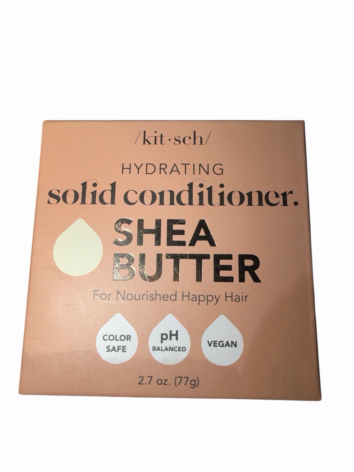 Kitsch Hydrating Solid Conditioner Bar Shea Butter 2.7 oz Vegan Color Safe NEW