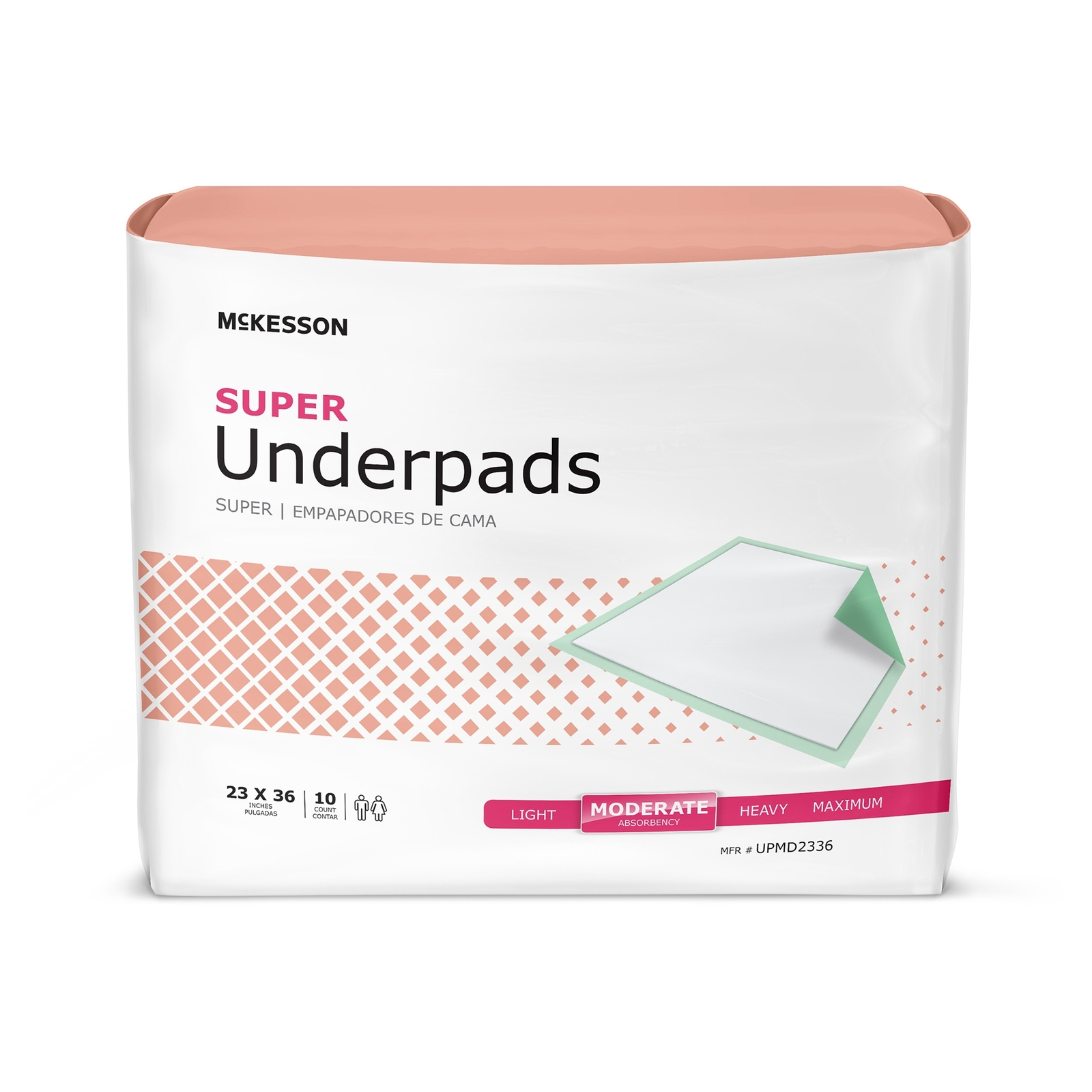 150 McKesson Moderate Absorbency Adult Disposable Incontinence Underpads 23″x36″