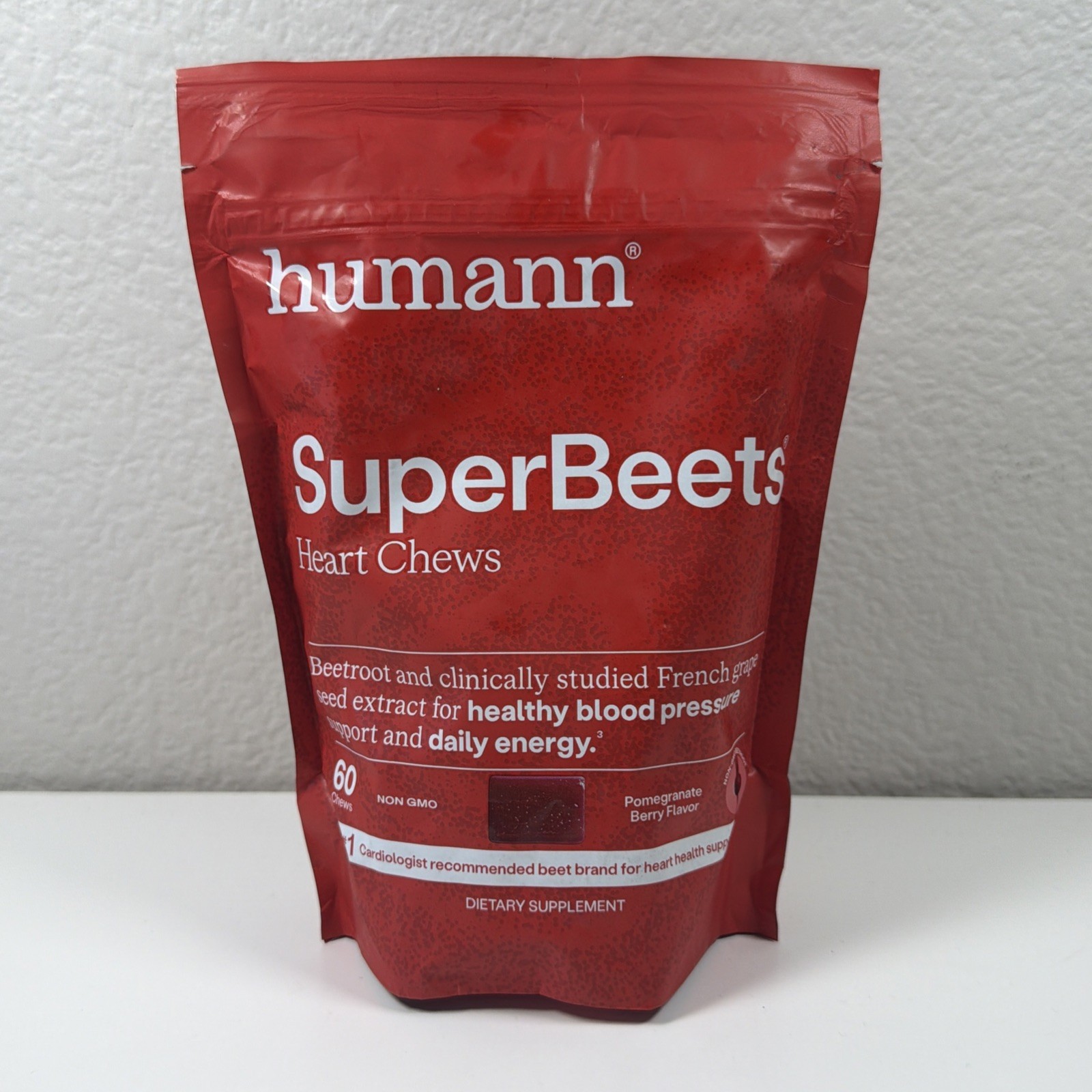 HumanN SUPER BEETS Heart Chews 60 Count New & Sealed! EXP 06/2027