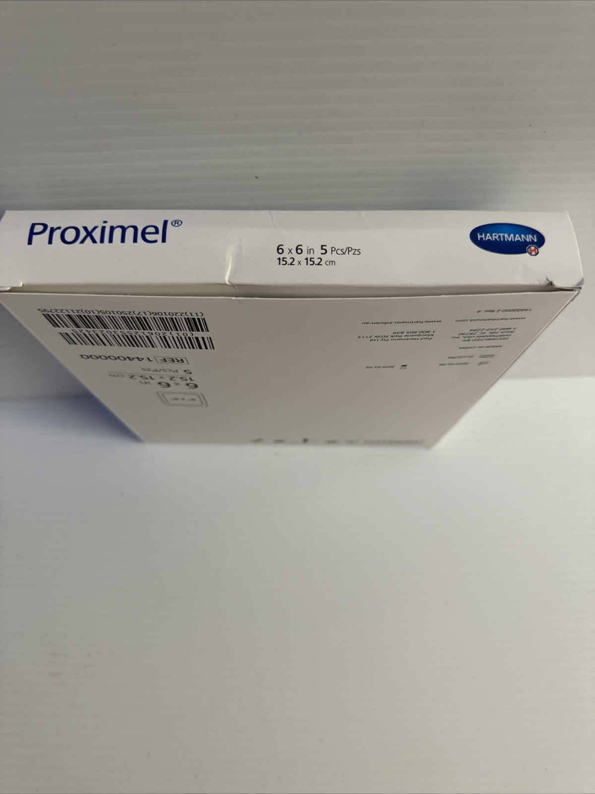 Proximel Silicone Foam Dressing With Border 6×6 In 5 Pack Hartmann Dated 01/2025