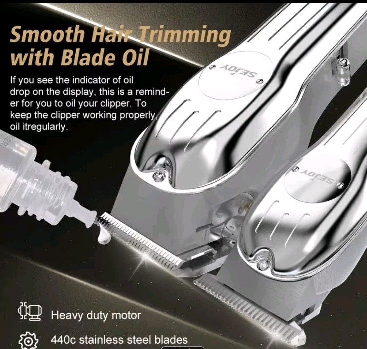 Sejoy Men’s Electric Clipper Set Professional Barber Hair Cutting Machine Set