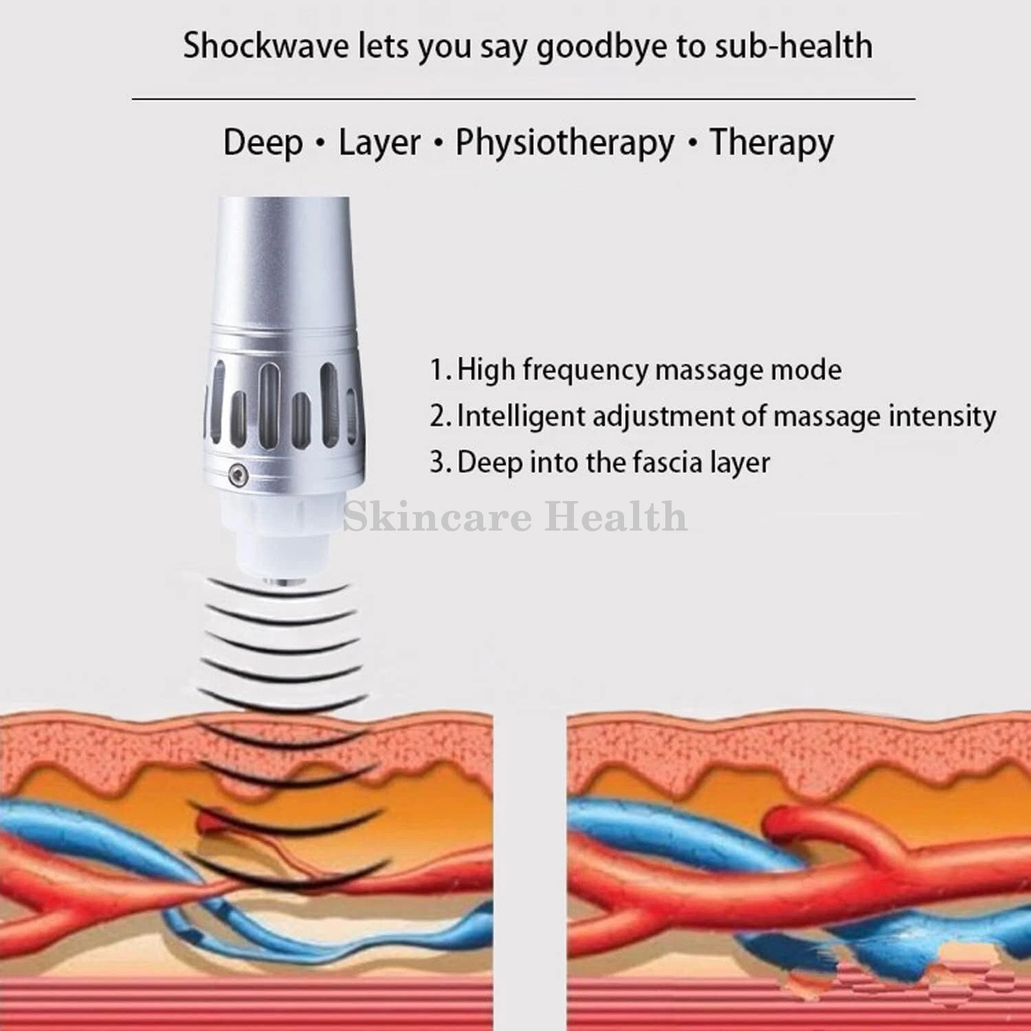 2026 Shockwave Therapy Machine Body Massage For Muscle Pain Removal ED Treatment
