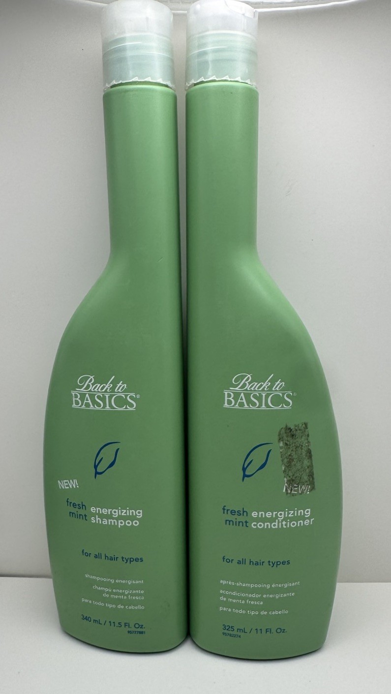 Back To Basics Fresh Energizing Mint Shampoo 11.5oz & Conditioner 11oz