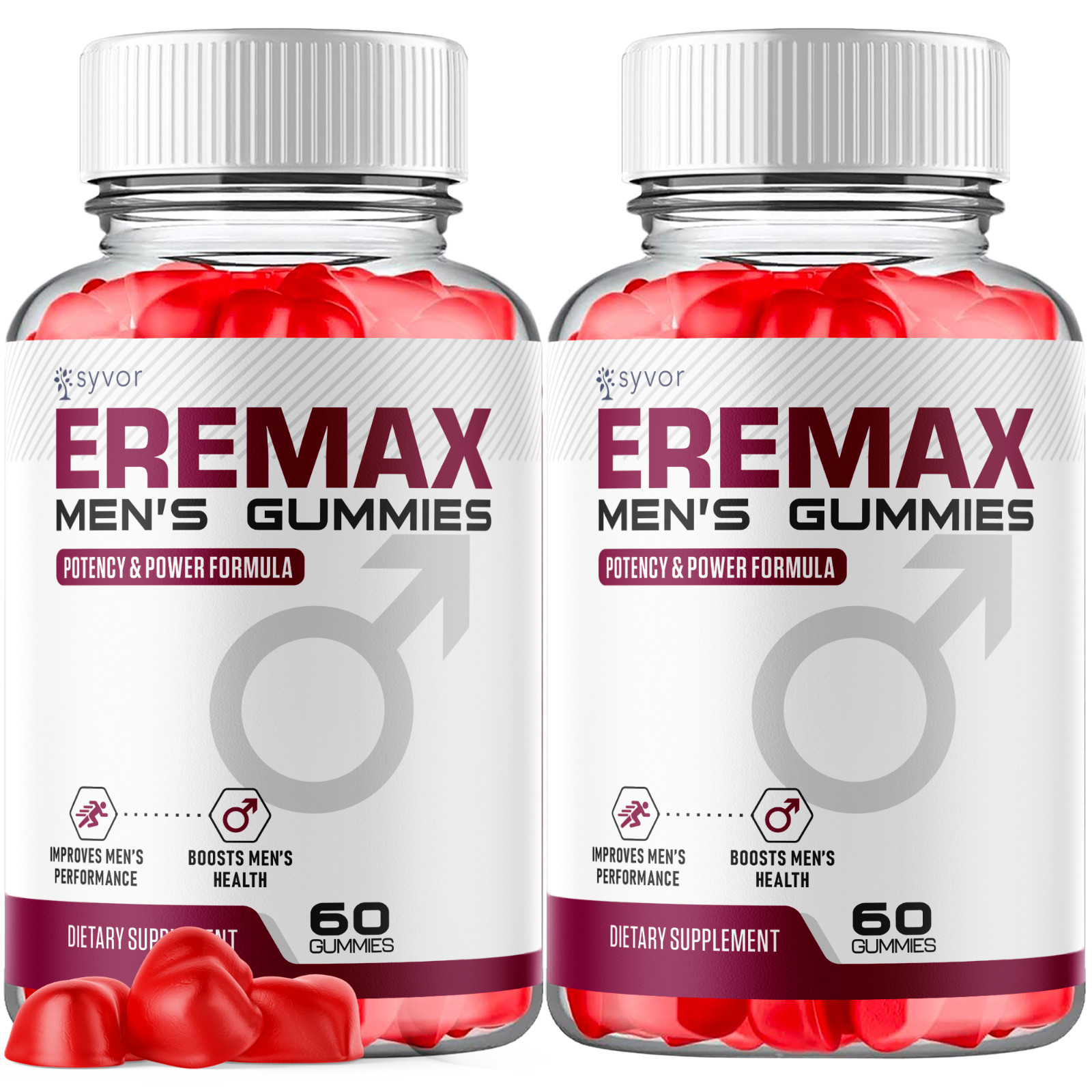 (2 Pack) Eremax Gummys Advanced Male Support Formula Ere Max Vitamin 120 Gummies