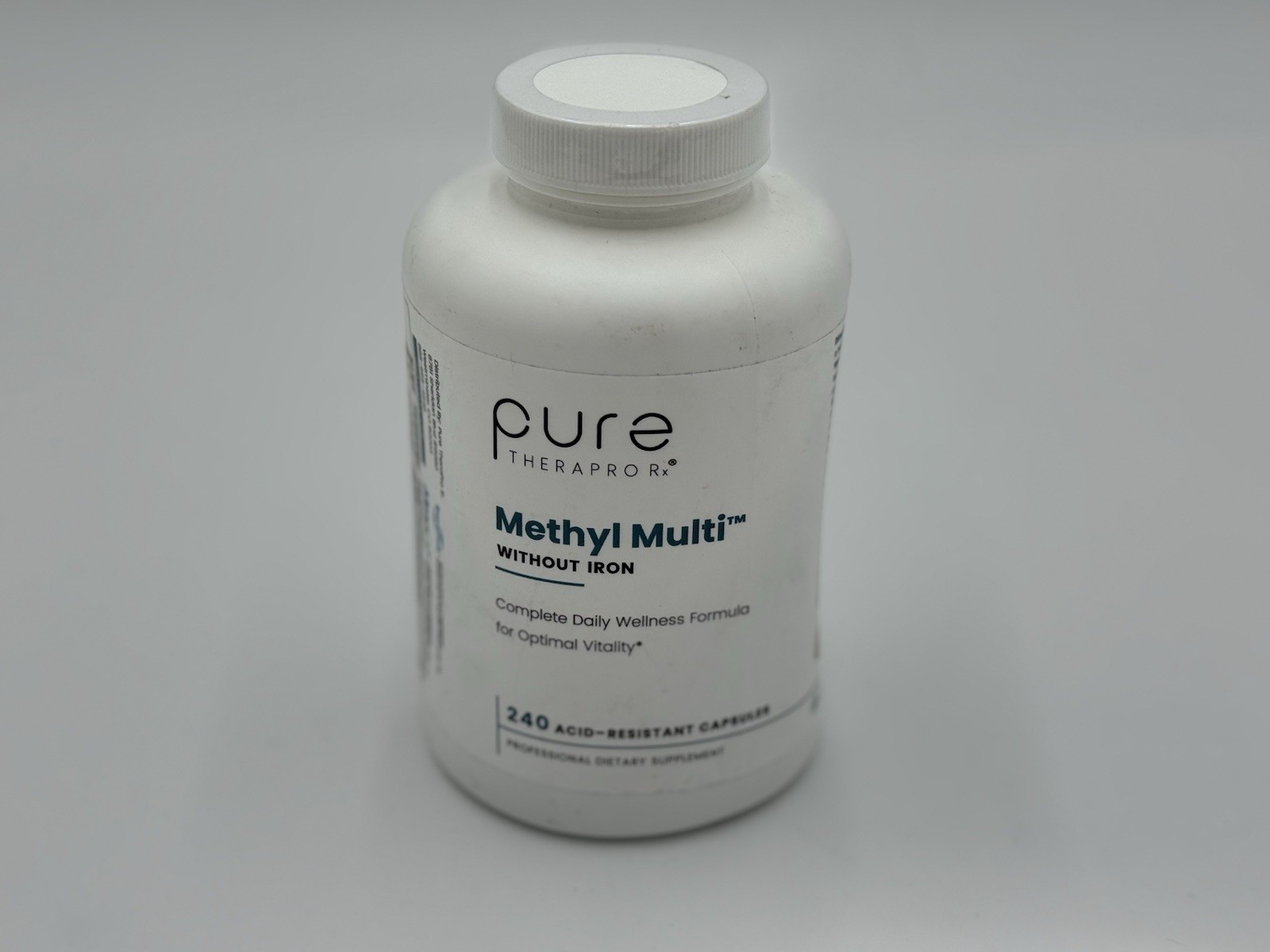 Methyl Multi Without Iron Methylated Multivitamin Capsules 240 Count Exp. 04/27