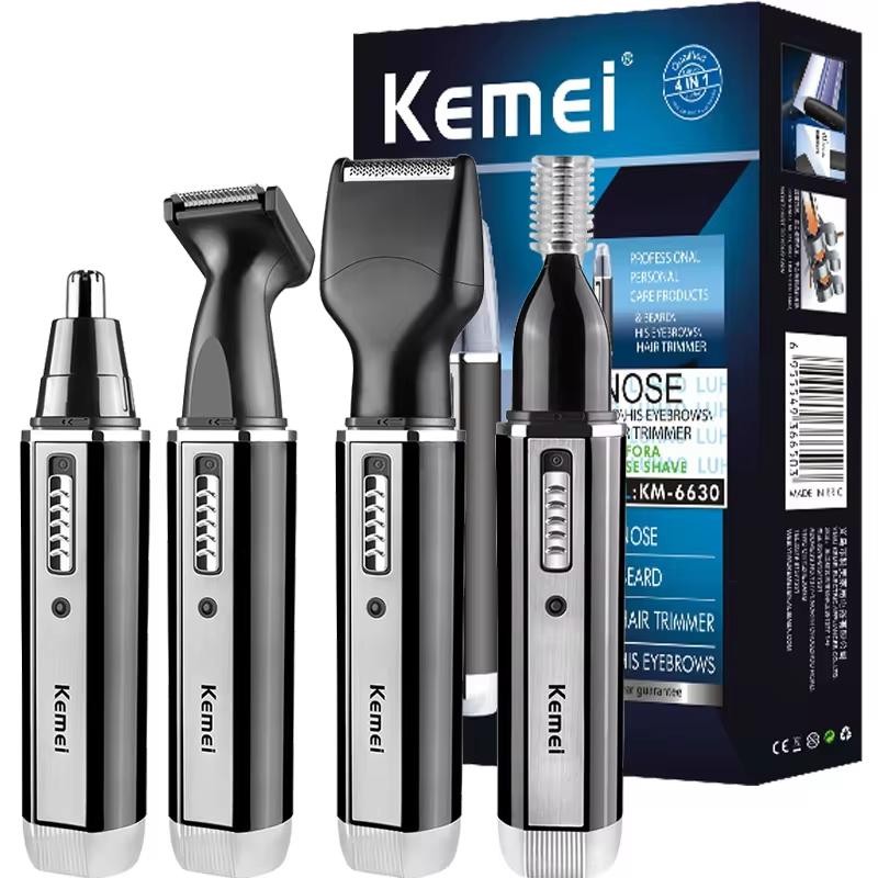 4-in-1 Rechargeable Nose & Beard Trimmer for Men Ear & Eyebrow Hair Remover