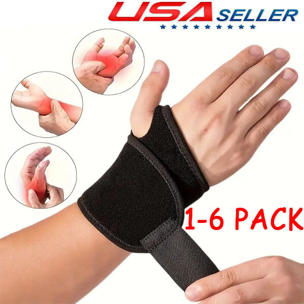 Wrist Hand Brace Support Carpal Tunnel Sprain Arthritis Gym Splint Left / Right