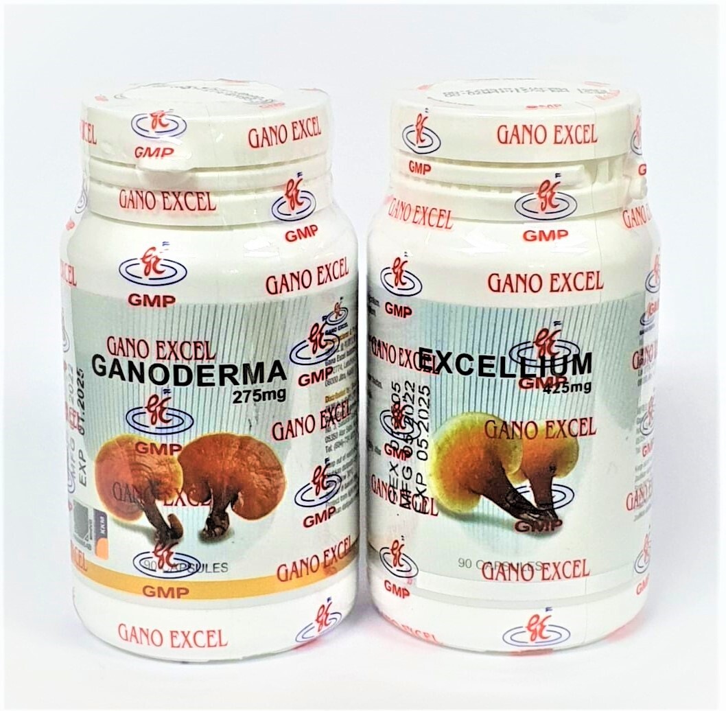 Gano Excel Excellium 90 + Ganoderma Lucidum 90 Capsules Lingzhi Reishi NEW USA