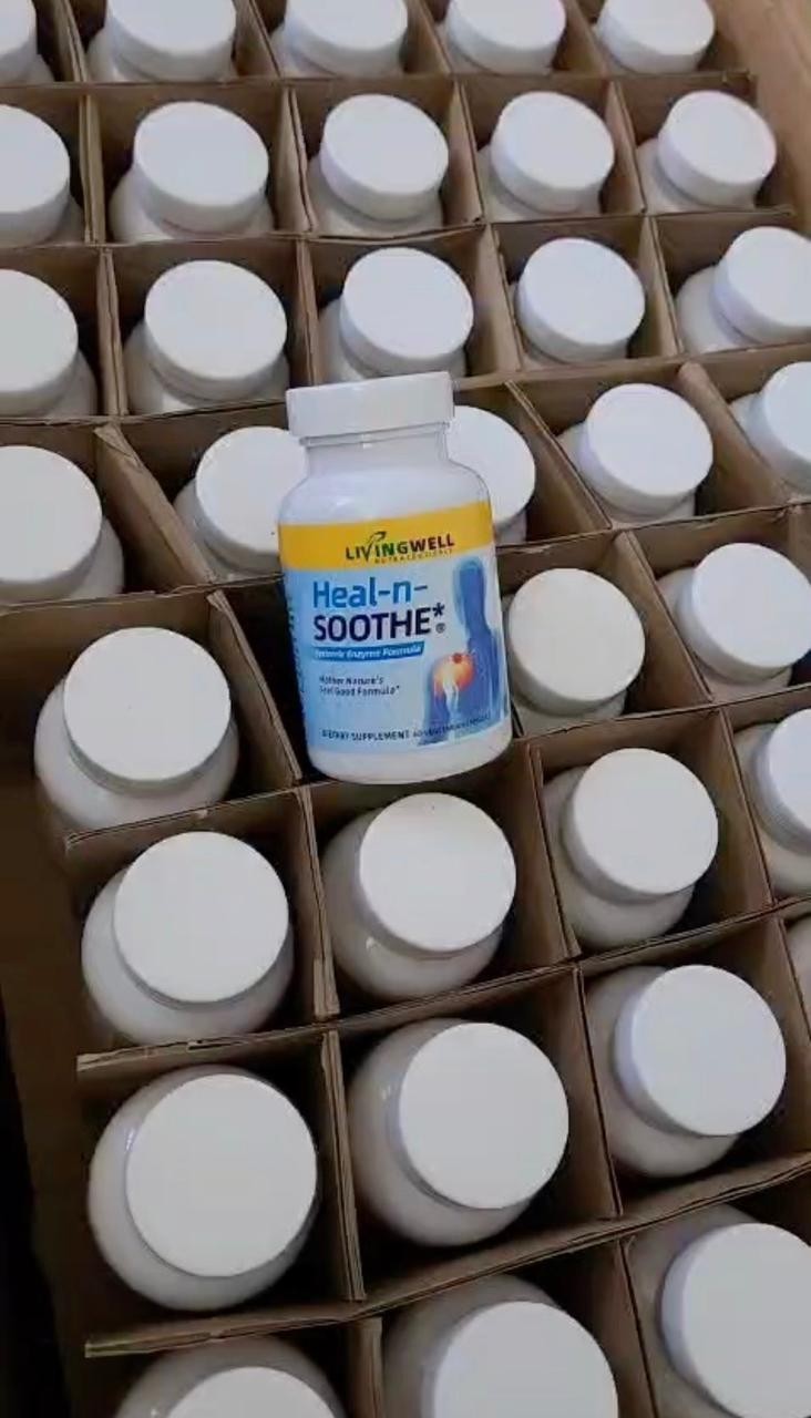 Heal-n-Soothe Enzyme Formula Supplement 90 Capsules LivingWell