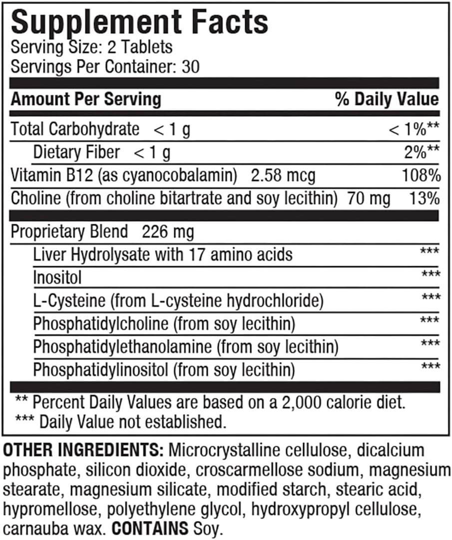 Liver Aid Tablets – 60 Count, Non-GMO & Gluten-Free Wellness Support
