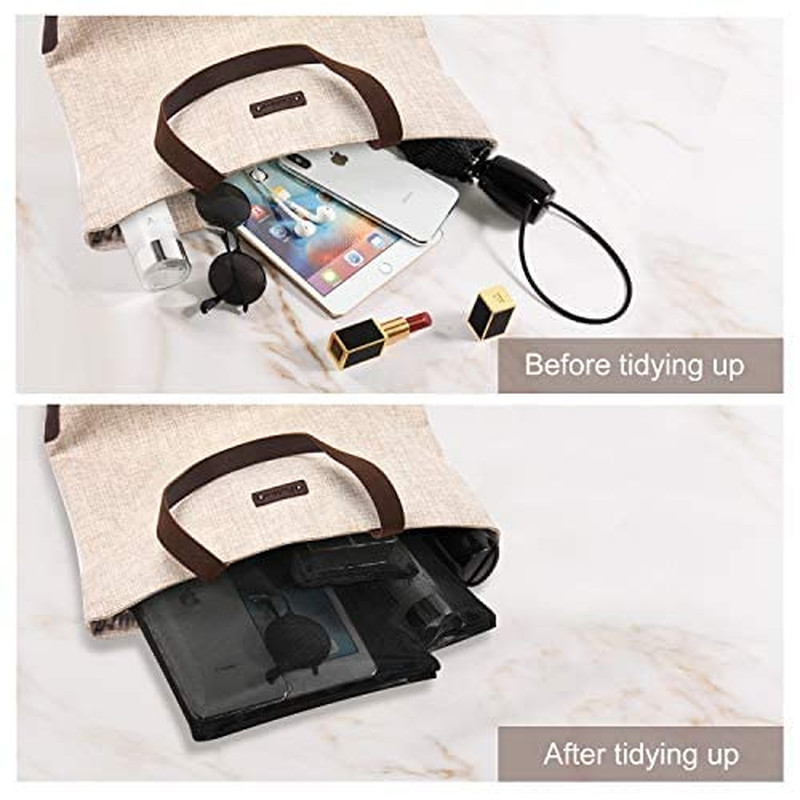 EASYFUN Mesh Pouch, Make up Bag with Zipper Cosmetic Organizer Pouch for Daily o