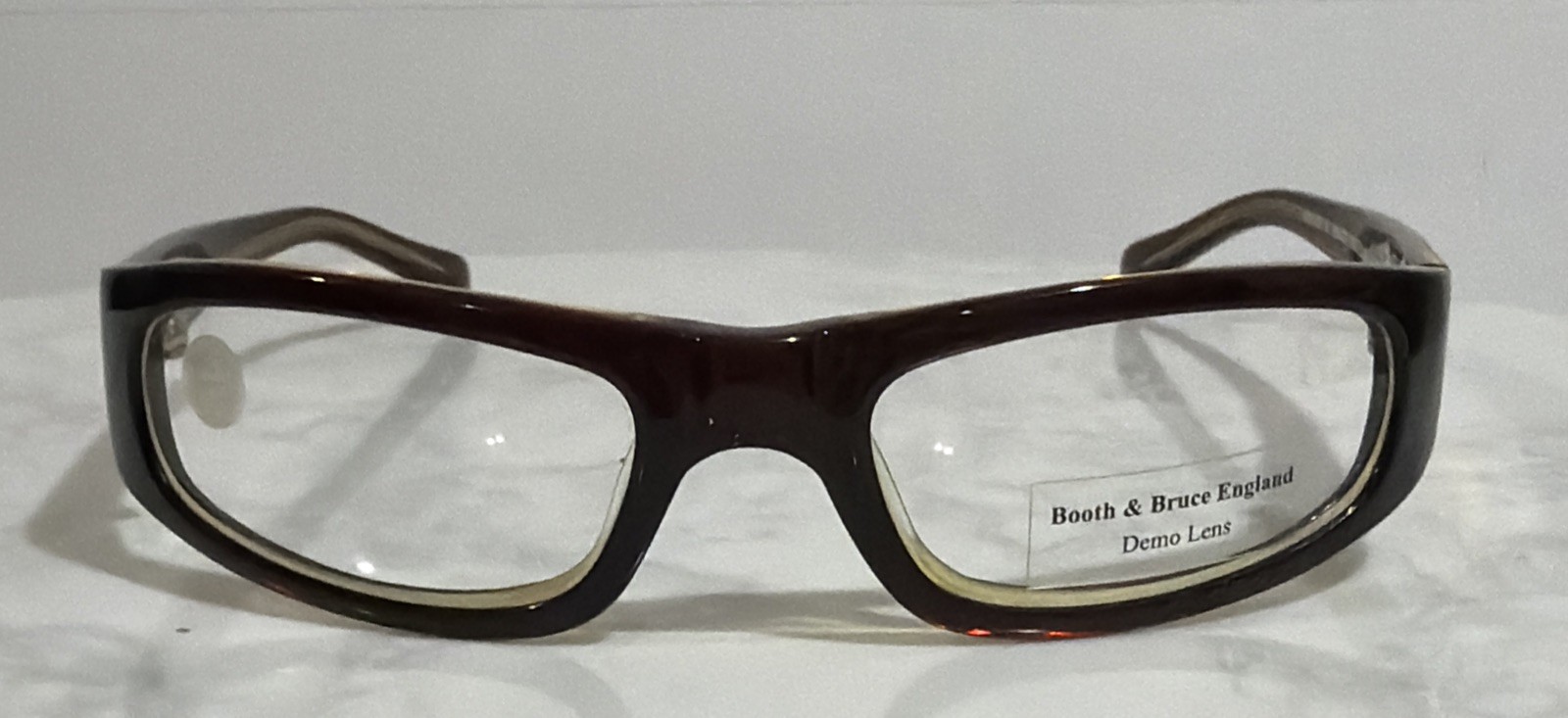 Booth & Bruce England 501VMM Burgundy Rectangle Frames Non-Prescription (g20)