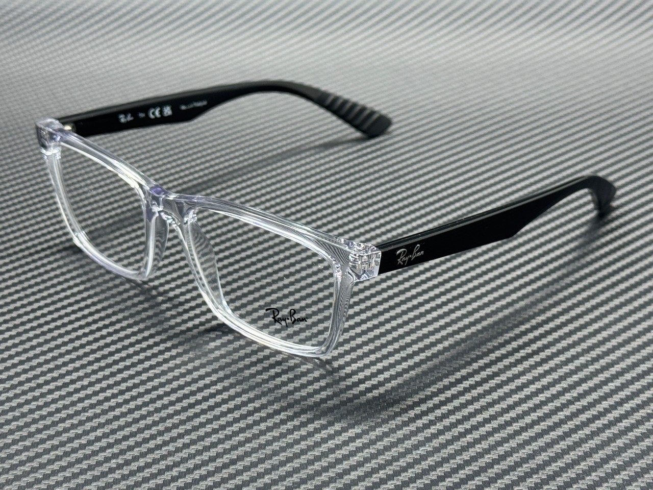 RAY BAN RX7025 5943 Transparent Square 55 mm Unisex Eyeglasses