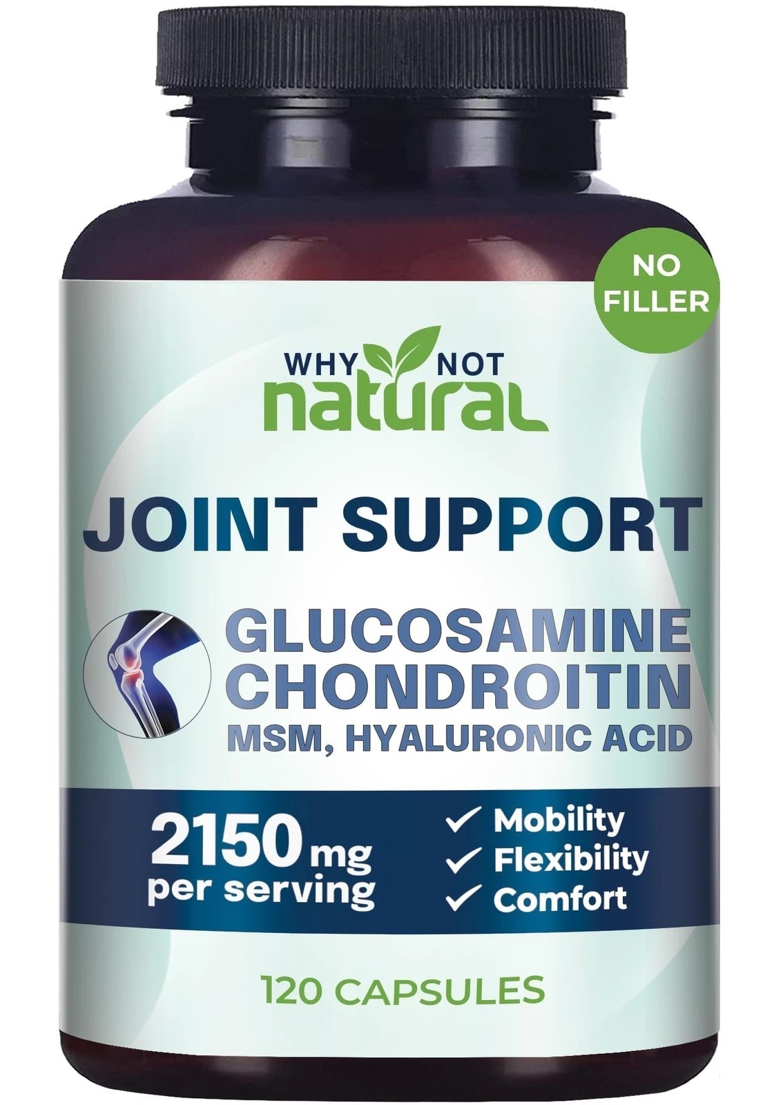 Natural Glucosamine Chondroitin MSM Joint Support Knee Health