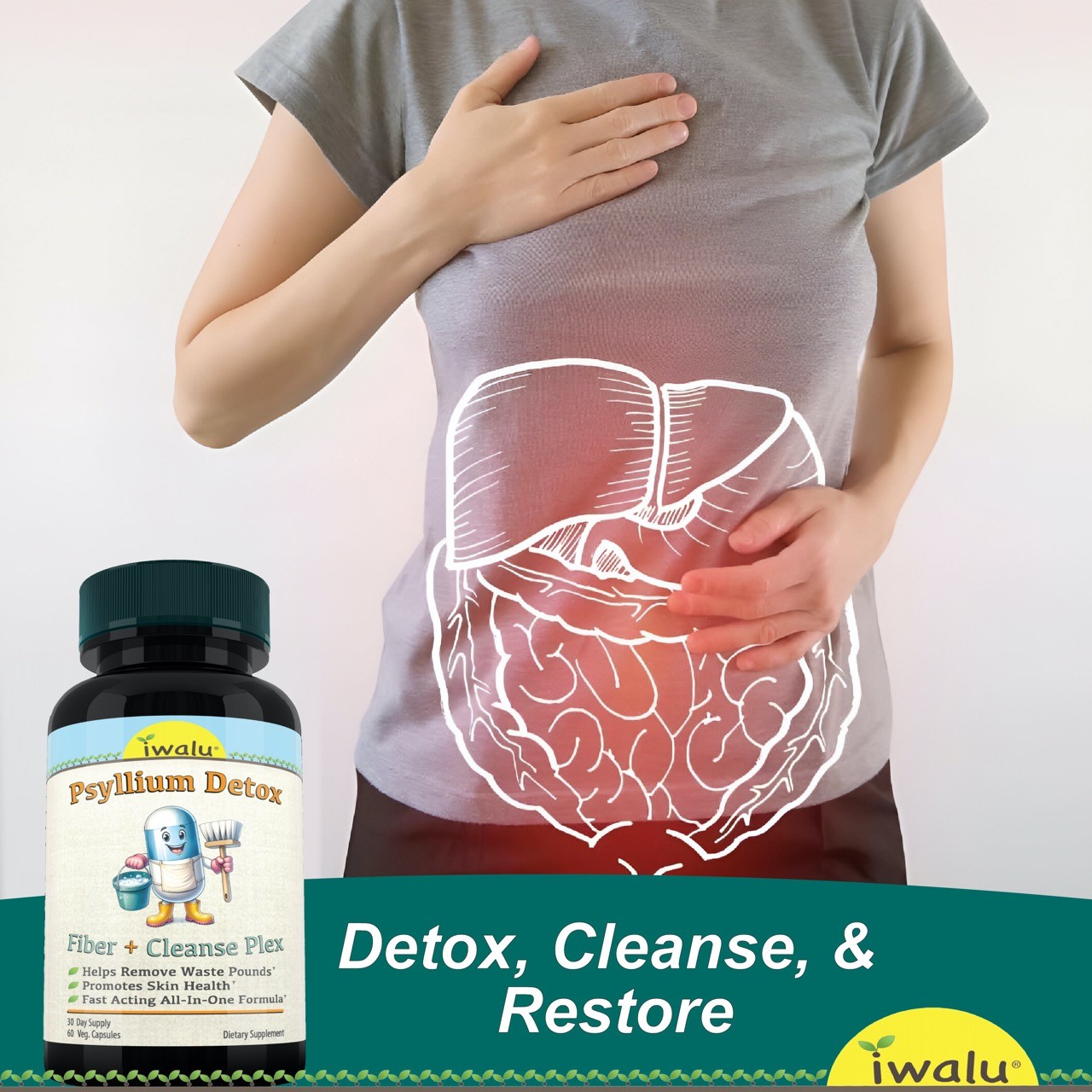 PSYLLIUM DETOX | #1 Full Body Detox At Home | *FAST FREE SHIPPING* + Same Day