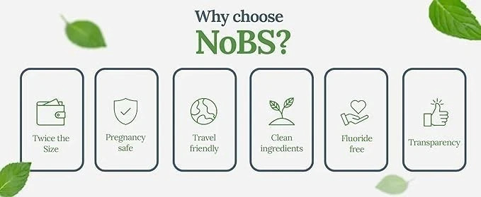 biöm NOBS Fluoride-Free Toothpaste Tablets, 62 Count