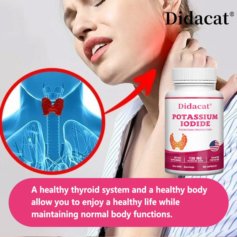 Didacat Iodine (Natural Iodine from Sea Kelp) 130mg, 60Capsules