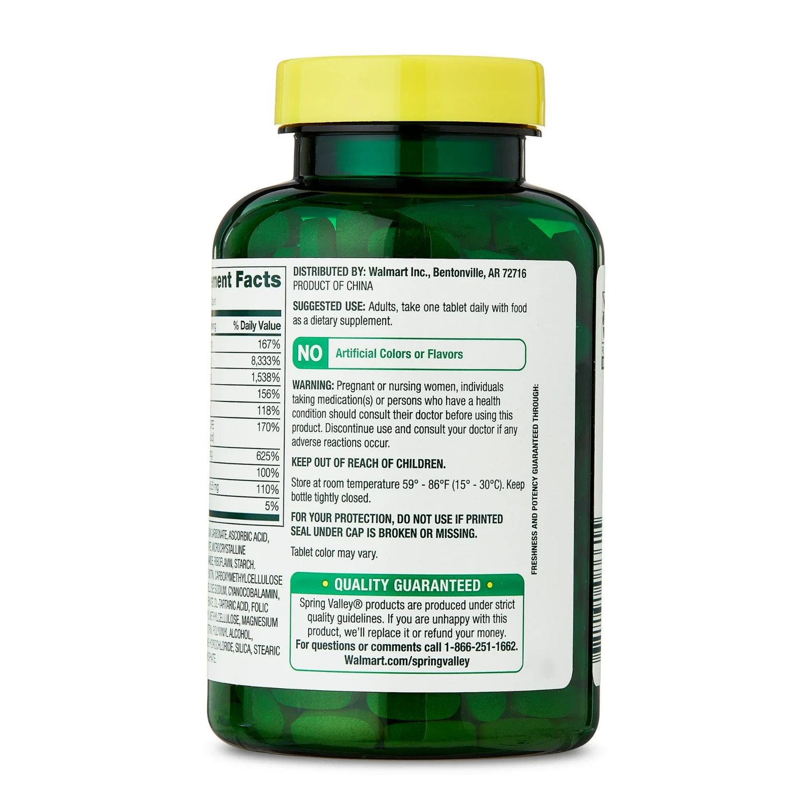 Spring Valley Super B-Complex 250 Tablets – Dietary Supplement, Free Shipping